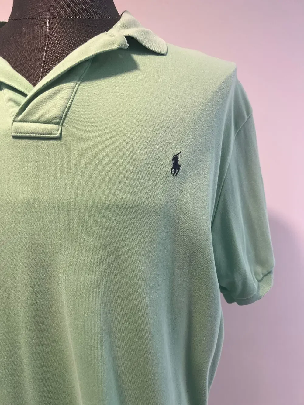 Polo Ralph Lauren 100% Soft Cotton Collared Shirt Lime Green Size Large SG